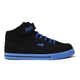 Boty Lonsdale Canons Childrens Hi Top Trainers Black/Blue Velikost - UK2 (euro 34,5)