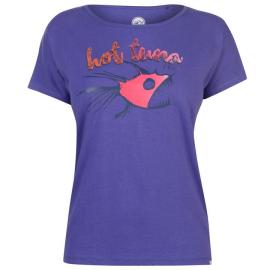 Hot Tuna T-Shirt FLo Fish Purple Purple Velikost - 10 (S)