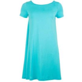 Šaty Vero Moda Womens Majera Short Sleeve Dress Turquoise