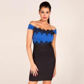 Šaty Lipstick Boutique black blue Velikost - 10 (S)
