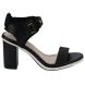 Lacoste Womens Lonelle Heel Sandals Black-White