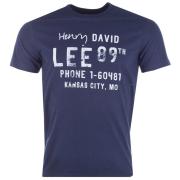 Tričko Lee Mens Graphic Print T-Shirt Navy