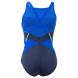 Plavky Womens Speedo Fit Splice Xback Swimsuit black blue Velikost - 18 (XXL)