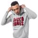 Mikina Jack Jones Mens Mattia Logo Hoody Light Grey Velikost - XXL