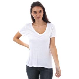 Levis Womens Perfect V-Neck T-Shirt White Velikost - 12 (M)