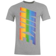 Tričko Nike QTT Rainbow Top Mens Grey Heather