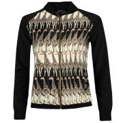 Bunda Miso All Over Print Woven Bomber Jacket Ladies Giraffe/Black