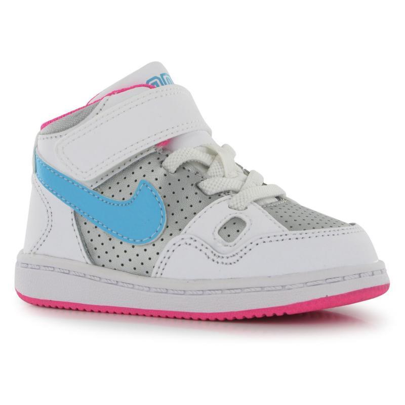 Boty Nike Son Of Force Mid Infant Girls Trainers Silver/Blue, Velikost: C4 (euro 20)