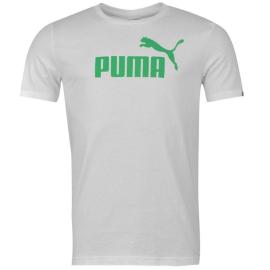 Tričko Puma Essential No 1 T Shirt White/Green