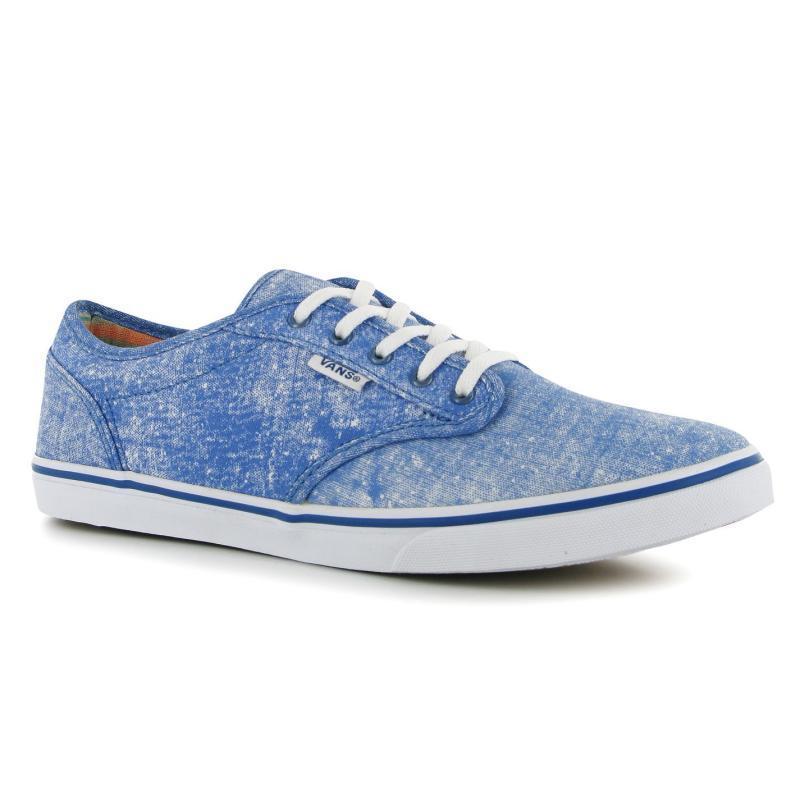 Vans Atwood Low Print Canvas Trainers Blue/White, Velikost: UK4,5 (euro 37,5)