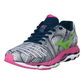 Boty Mizuno Wave Paradox Ladies Running Shoes Grey/Pink/Green Velikost - UK8 (euro 42)