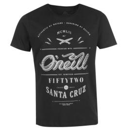 Tričko ONeill The Arc T Shirt Mens Black/Grey Velikost - S