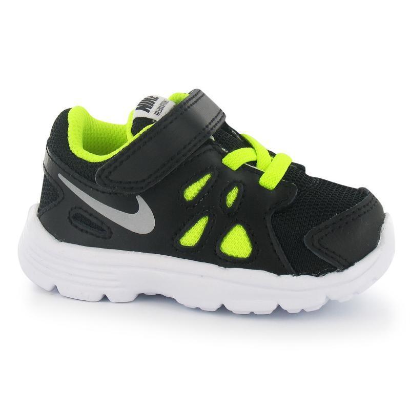 Boty Nike Revolution 2 Infant Trainers Black/Grey/Volt, Velikost: C9 (euro 27)