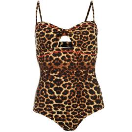 Banned Thunder Swimsuit Ladies Leopard Velikost - 10 (S)