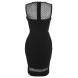 Šaty Lipsy Michelle Keegan Mesh Shift Dress Black Velikost - 10 (S)