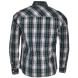Košile Lee Cooper Long Sleeve Check Mens Shirt Navy/Green/Whit
