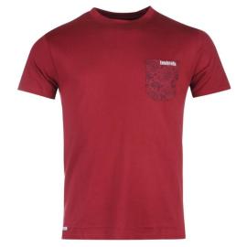 Tričko Lambretta Paisley Pocket T Shirt Mens Burgundy Velikost - XL