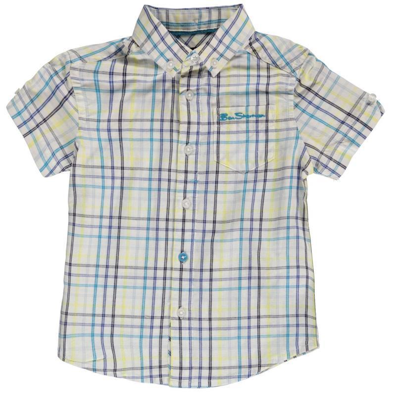 Košile Ben Sherman 56J Short Sleeved Juniors Shirt Multi, Velikost: 4-5 let