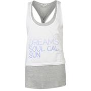 SoulCal Double Layer Vest Ladies Grey Marl/White