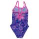 Zoggs Flower Back Yaroomba Swimming Costume Junior Girls Pink