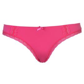 Miso Micro Lace Briefs Ladies Pink Velikost - 10 (S)