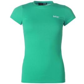 Lee Cooper Crew Neck T Shirt Ladies Green Velikost - 10 (S)