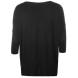 Tričko Golddigga Oversized Long Sleeve T Shirt Ladies Effort/Black