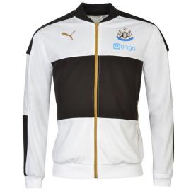 Mikina Puma Newcastle United Stadium Jacket Mens White/Black Velikost - XXL