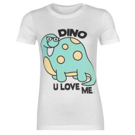 Tílko Goodie Two Sleeves Goodie Printed T Shirt Ladies Dino You Velikost - 16 (XL)