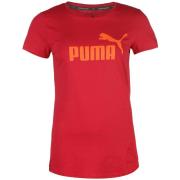 Puma Essence No1 Logo T Shirt Ladies Cotton Pink