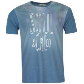 Tričko SoulCal Sublimation T Shirt Mens Green Solid Velikost - M