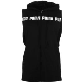 Puma Active Sleeveless Hoodie Ladies Black Velikost - S