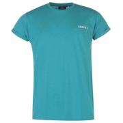 Giorgio Essential Roll up Sleeve T Shirt Mens Teal