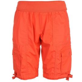 Hot Tuna Poplin Long Shorts Ladies Fiery Coral Velikost - 16 (XL)