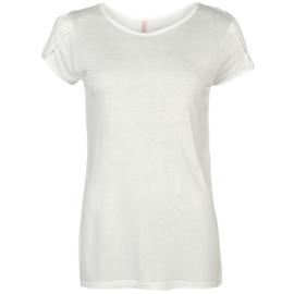 Rock and Rags Wrap Sleeve Top Cream Velikost - 14 (L)
