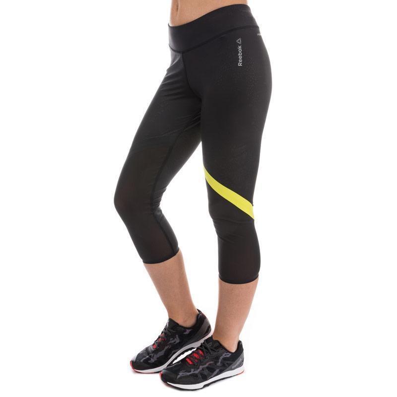 Sportovní kalhoty Reebok Womens Cardio Capri Pants Black, Velikost: 6 (XXS)