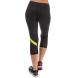 Sportovní kalhoty Reebok Womens Cardio Capri Pants Black Velikost - 8-9 let