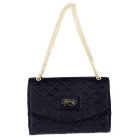 Firetrap Quilted Clutch Bag Black/Gold Velikost - UNI