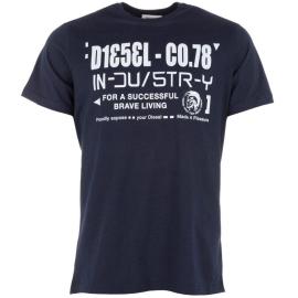 Tričko Diesel Mens T-Nuck-R T-Shirt Navy Velikost - S