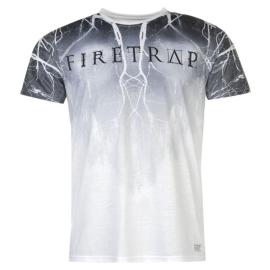 Tričko Firetrap Sub T Shirt Mens Lightning Velikost - XXL