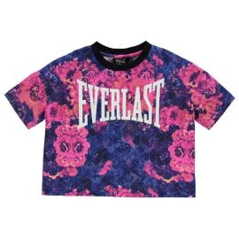 Everlast Boxy T Shirt Junior Girls Floral/White Velikost - 13 let