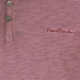 Pierre Cardin Henley Short Sleeve Tshirt Mens Red Velikost - S