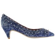 Jeffrey Campbell Brea Stud Shoes Blue/Silver