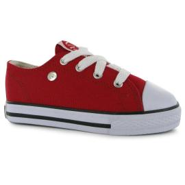 Boty Dunlop Canvas Low Infants Trainers Red Velikost - C7 (euro 24)
