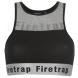 Firetrap Luxe Crop Top Ladies Black/Grey M Velikost - 18 (XXL)