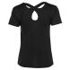 LA Gear Fitted T Shirt Ladies Black Velikost - 12 (M)