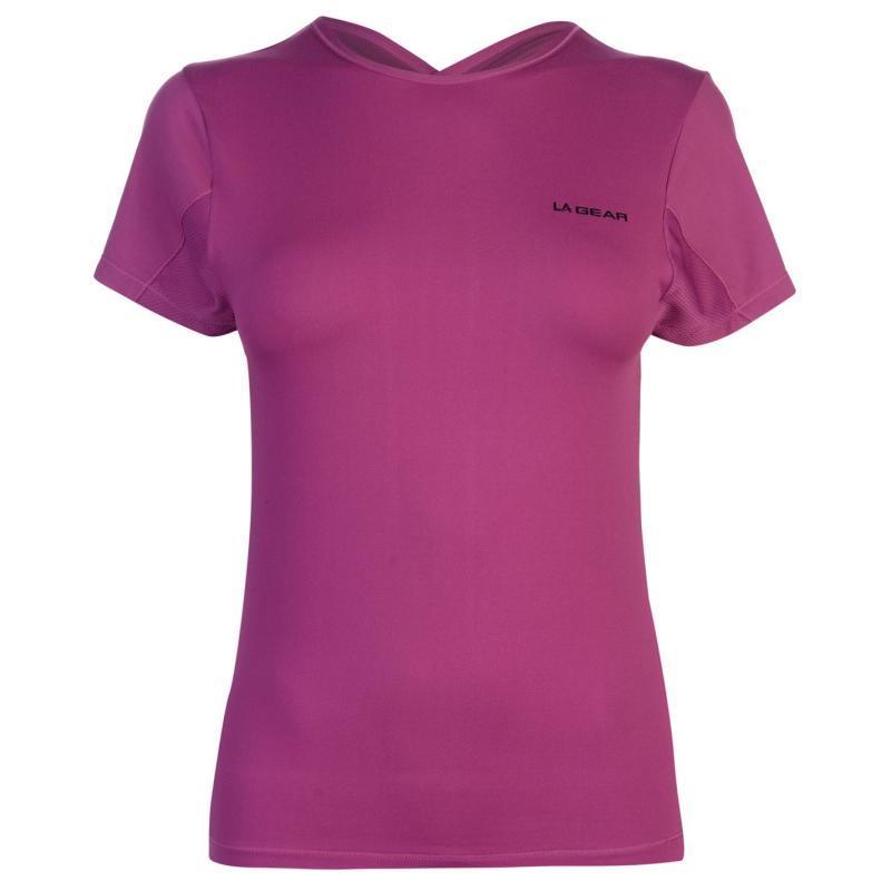 LA Gear Fitted T Shirt Ladies Pink, Velikost: 12 (M)