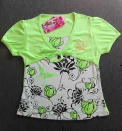 Tričko dívčí  zelená Velikost - 3-4 roky