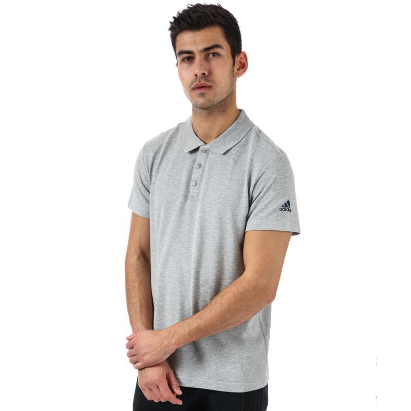 Adidas Mens Essentials Basic Polo Shirt Grey Heather, Velikost: XXL