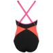 Plavky Speedo Fit X Swimsuit Ladies Black/Red/Pink Velikost - 6 (XXS)